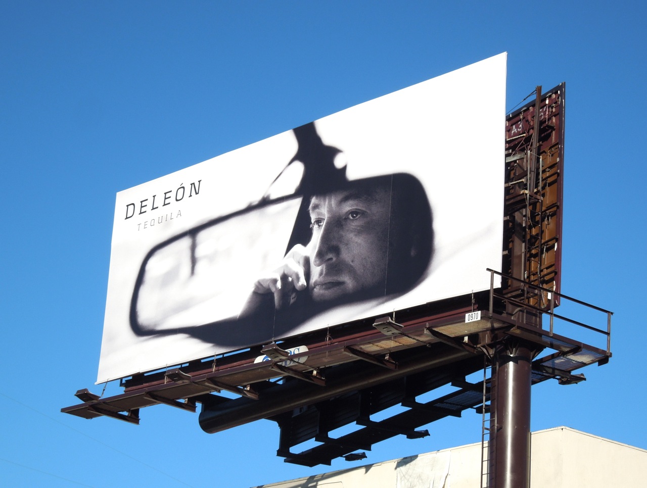 deleon tequila rear mirror billboard