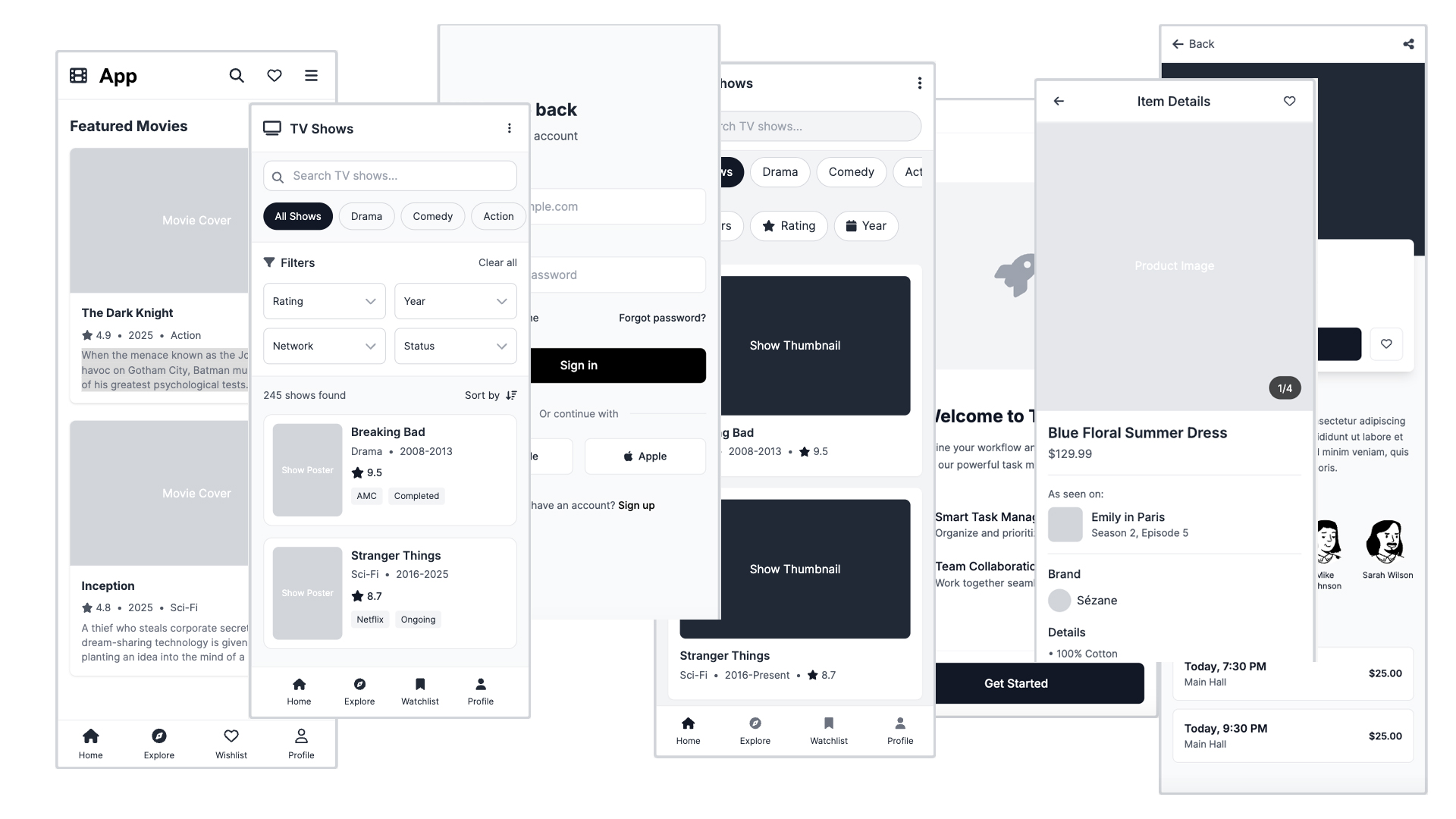 wireframes